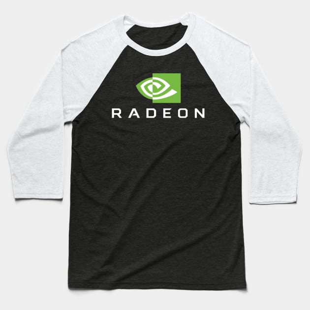 Nvidia Radeon Baseball T-Shirt by SonusCroma